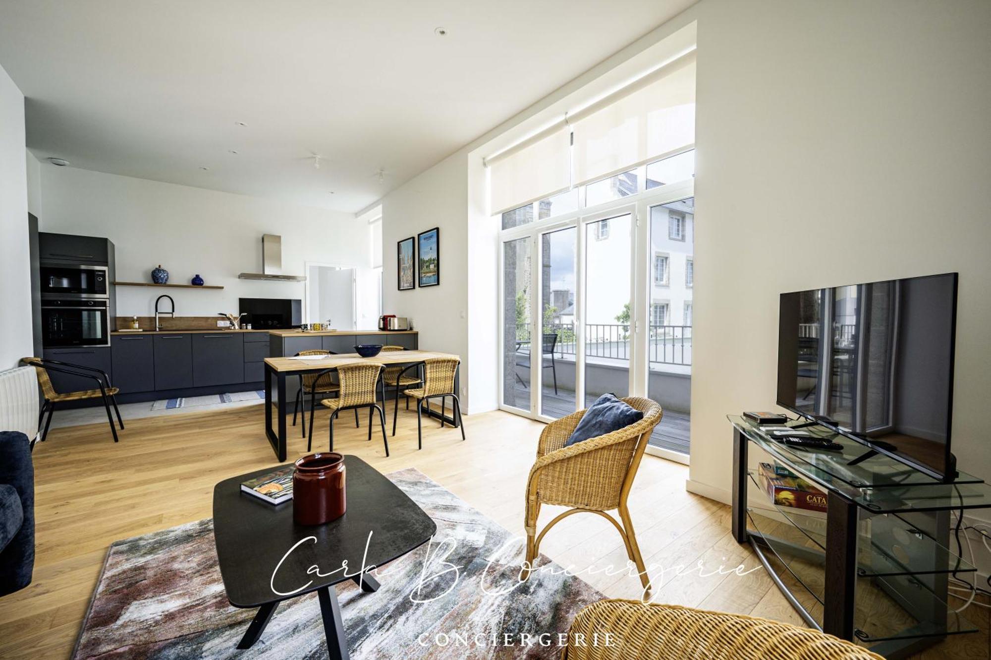Ferienwohnung L'Ecrin Concarneau 4 Personnes Exterior foto